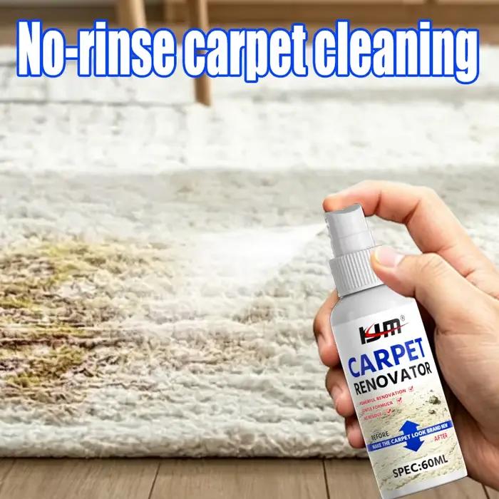 KJM Spray Détachant Sans Rinçage pour Tapis, Tissus, Canapés, Coussins, Urine d'Animaux, Graisse, Poussière, Nettoyage en Profondeur pour Cuir et Tissus d'Ameublement Automobile