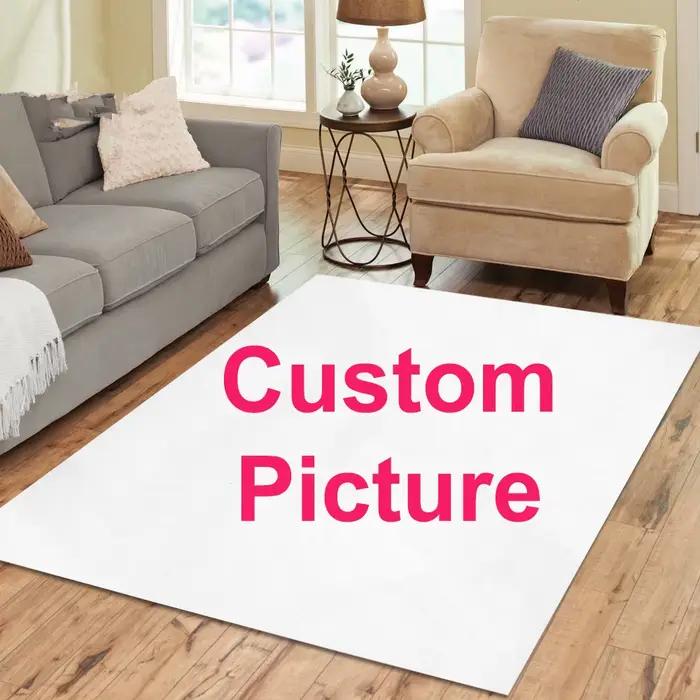 Tapis Photo personnalisé télécharger votre Logo Photo tapis Photo en flanelle douce personnalisable lavable et antidérapant cadeaux personnalisés décor à la maison
