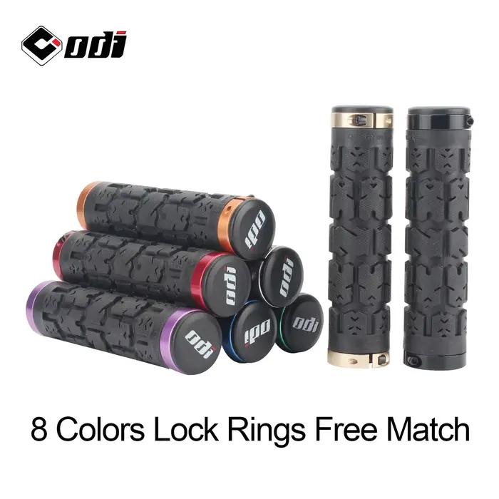 ODI RG01 Rogue Lock-On Grips Double anneau de verrouillage de sécurité avec absorption des chocs antidérapante pour un contrôle maximum sur les vélos VTT/route