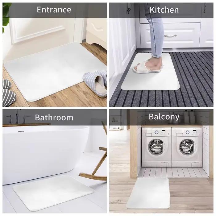 Ensemble de polymères de bain noirs monochromes modernes, tapis de porte de maison, tapis de glouton, tapis de sol HODecor, coussin en forme de U, couvercle de couvercle de toilette