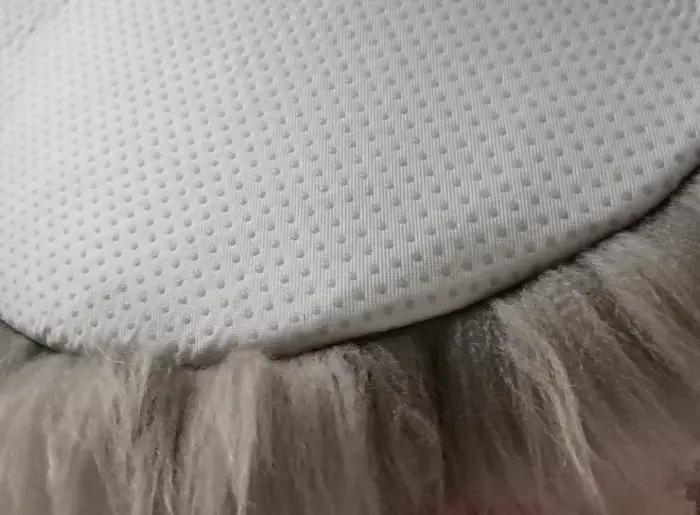 Tapis de sol en laine de mouton Pure 100%, 35/40/45CM, coussin de siège rond, doux et poilu
