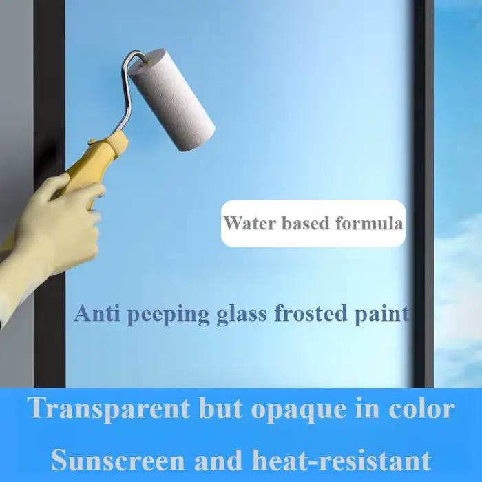 Peinture pour verre mat, peinture pour verre Opaque, salle de bains, fenêtre en verre, sablage, revêtement spécial à base d'eau, Transparent, devient givré