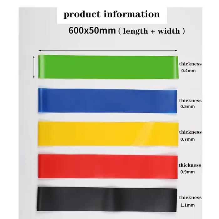 Bandes élastiques en caoutchouc pour le yoga et le crossfit