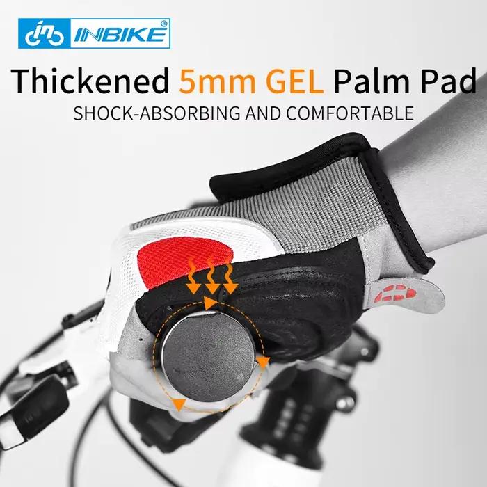 INBIKE antichoc GEL Pad gants de cyclisme demi doigt
