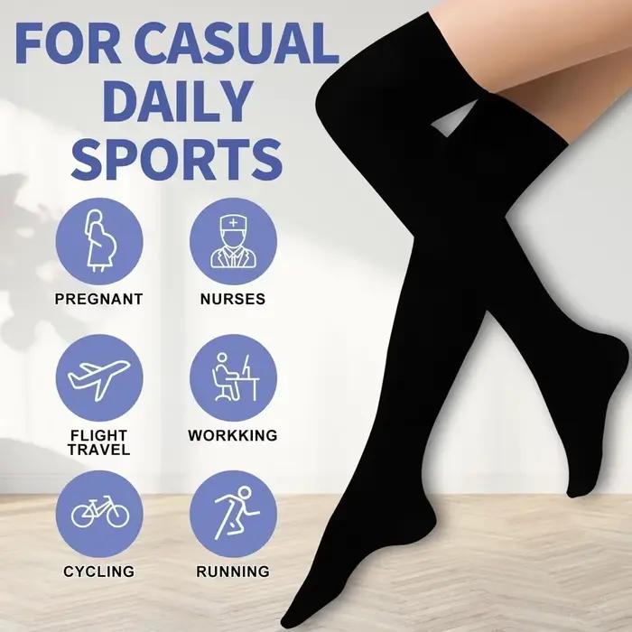 1 paire de bas de Compression pour femmes et hommes