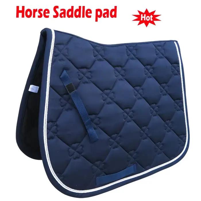 Tapis de selle élastique en coton épais avec corde à Double rouleau