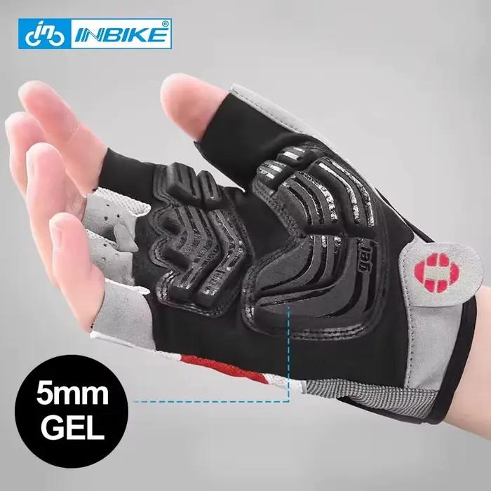 INBIKE antichoc GEL Pad gants de cyclisme demi doigt
