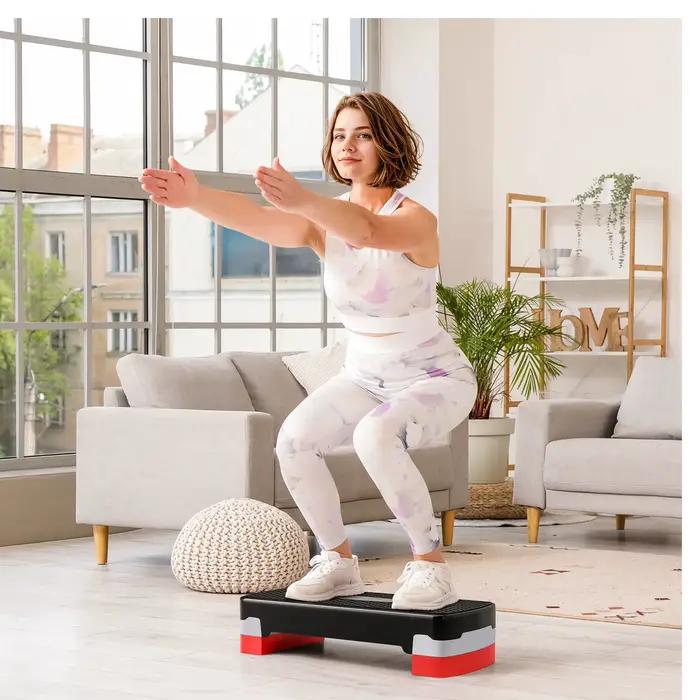 Étape pour Fitness à hauteur réglable 2 niveaux de 10/15 cm Charge 150 kg