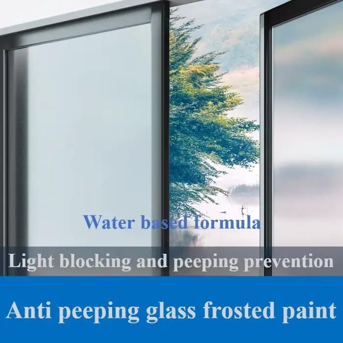 Peinture pour verre mat, peinture pour verre Opaque, salle de bains, fenêtre en verre, sablage, revêtement spécial à base d'eau, Transparent, devient givré