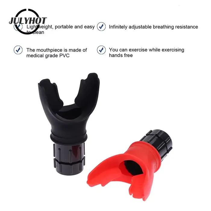 Entraîneur respiratoire respirateur pulmonaire équipement de Fitness Silicone