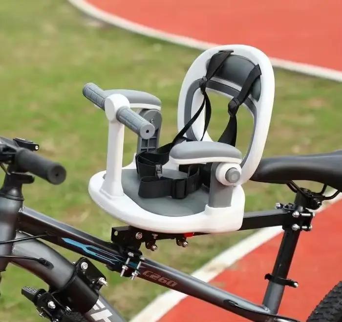 Siège de vélo pour enfant rotatif et pliable à fixation avant