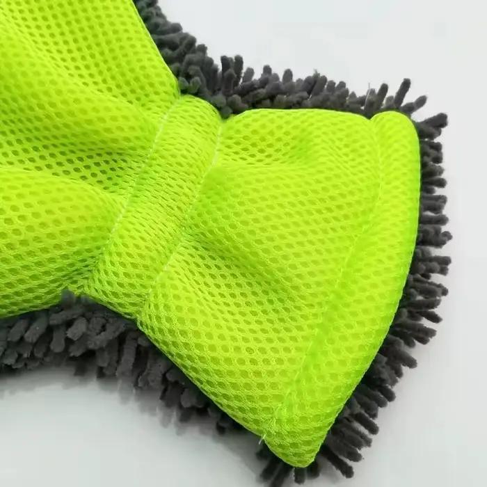Gants de lavage de voiture, lingette en microfibre, éponge de voiture sans rayures, nettoyage de lavage de voiture, velours de corail, outil de nettoyage Double face