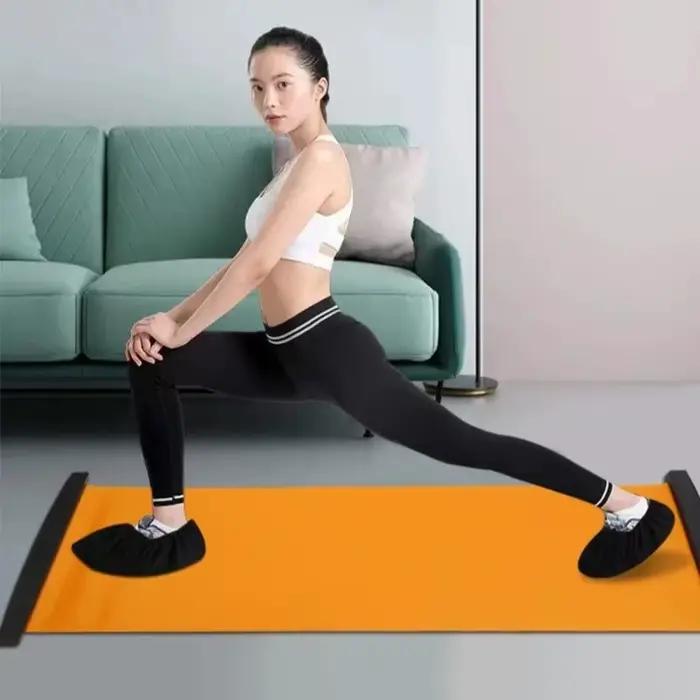 Tapis de glisse d'intérieur pour l'entraînement des jambes