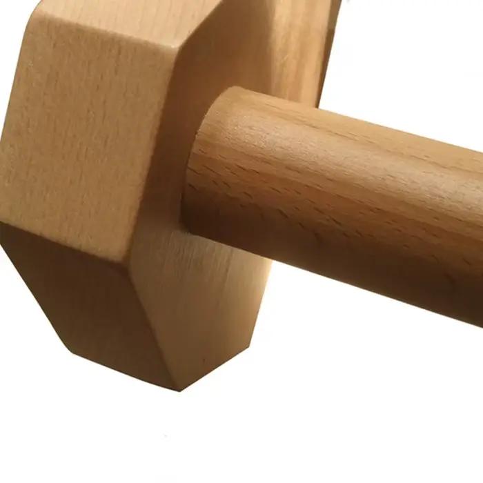 1 paire 20/30/40/50cm salle de sport Fitness supports de poussée en bois support de main barre parallèle Double tige