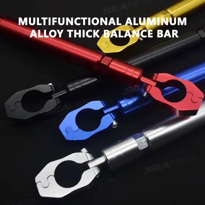 SEAMETAL – barre d'équilibre épaisse universelle pour moto, barre transversale en aluminium de 22mm, renforce le guidon, levier de renforcement étendu pour moto