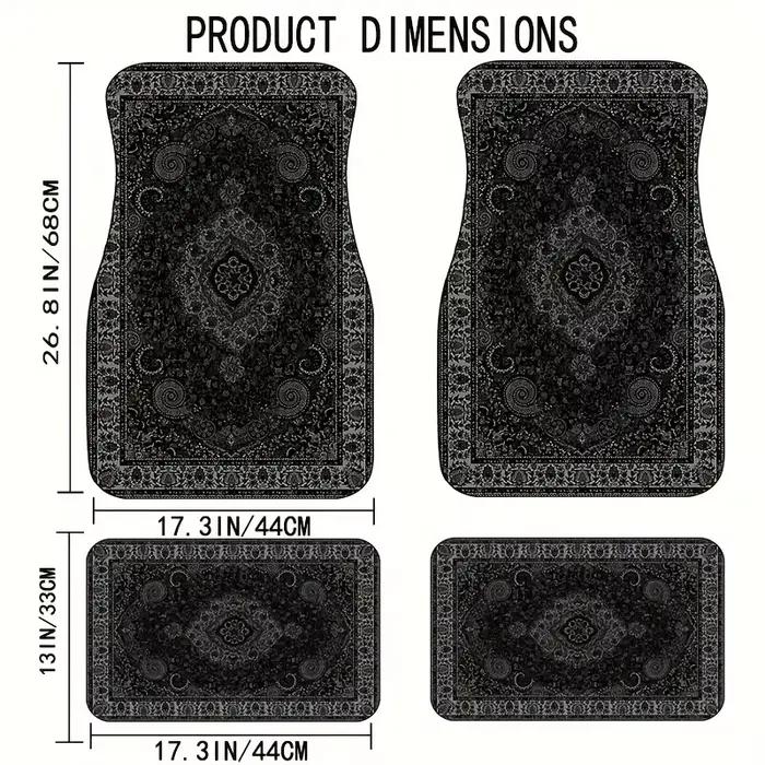 Tapis de sol universels pour voiture, tapis de sol rectangulaires imprimés, tapis antidérapants pour voiture, accessoires de décoration intérieure automobile