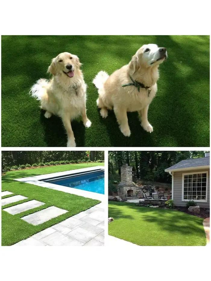 Tapis de tapis de gazon synthétique artificiel intérieur et extérieur de 1/2/3/4/5 mètres, tapis de gazon artificiel artificiel, tapis de sol de mariage,