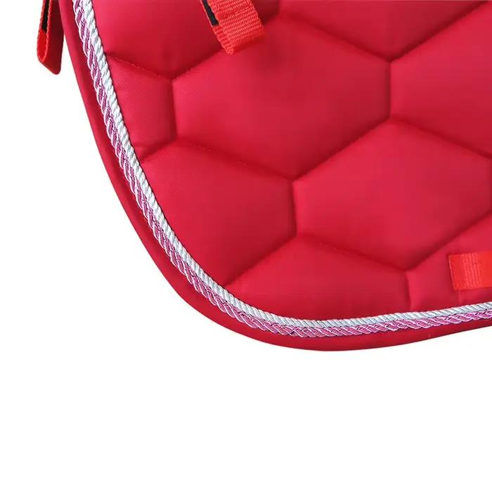 Tapis de selle élastique en coton épais avec corde à Double rouleau