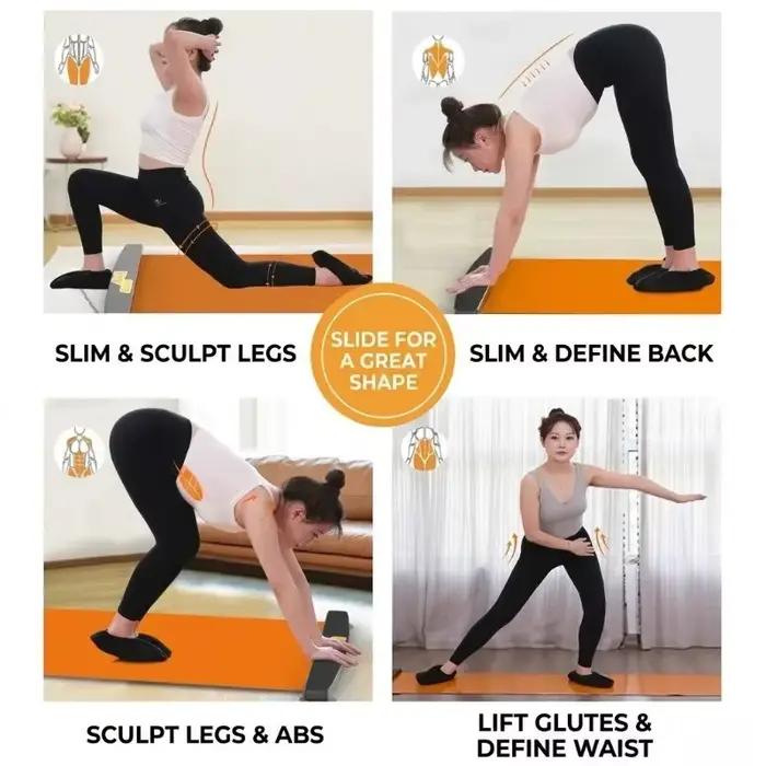 Tapis de glisse d'intérieur pour l'entraînement des jambes