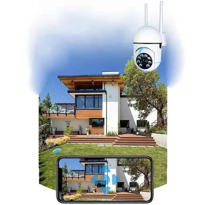 Caméra de surveillance sans fil A7, interphone 360 degrés, caméra de sécurité domestique 1080P, caméra de surveillance HD à vision nocturne à distance, maison intelligente