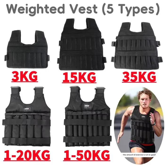 Gilet lesté réglable 3/20/15/35/50kg