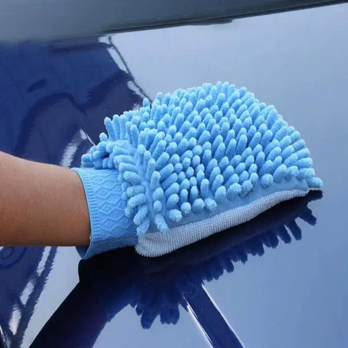 Éponge de lavage de voiture en microfibre, soins de voiture, brosses de détail, serviette de lavage, gants automobiles, accessoires de style, Gadget