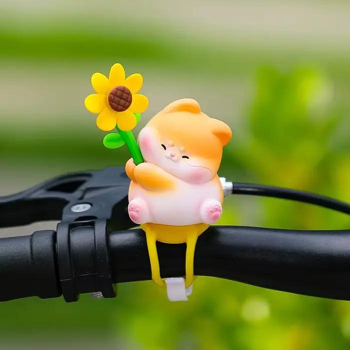 Décorations de guidon de vélo, ornements amusants et durables en PVC pour vélos d'enfants, décoration pour le cyclisme quotidien