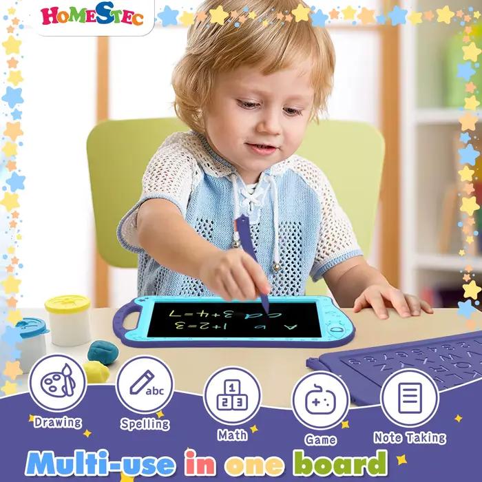AstroDraw Tablette de dessin colorée pour enfants Activités de voyage Jouet Espace Doodle Board Autisme Sensoriel Cadeaux pour tout-petits pour anniversaire