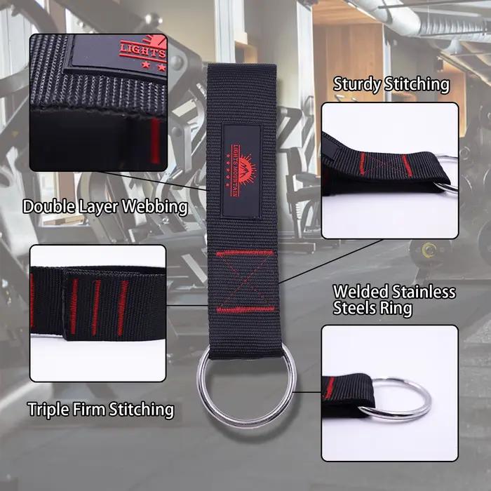 WePackage-Ceinture de levage à double couche avec mousquetons