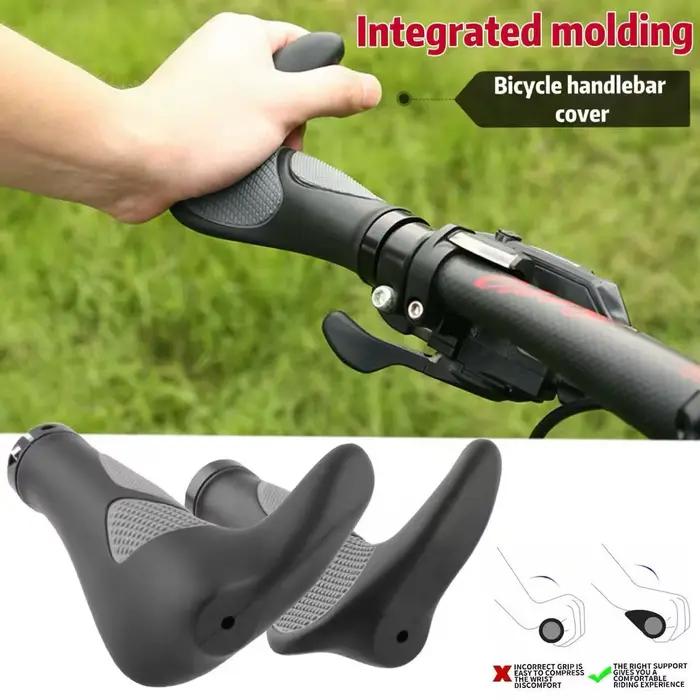 Poignée de vélo ergonomique avec poignée secondaire