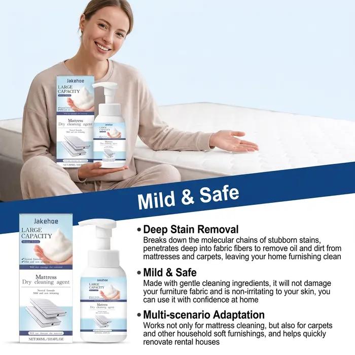 Nettoyant pour matelas et tapis en spray, éliminateur de taches, d'huile et de saleté, nettoyage en profondeur des tissus d'ameublement, désodorisant, usage domestique polyvalent, entretien quotidien