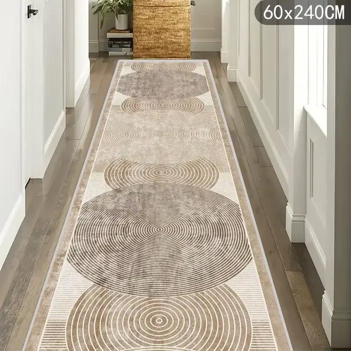 VIKAMA Tapis à texture d'art moderne - Tapis de sol de cuisine durable et antidérapant - Tapis de couloir et de passage pour la décoration de la maison