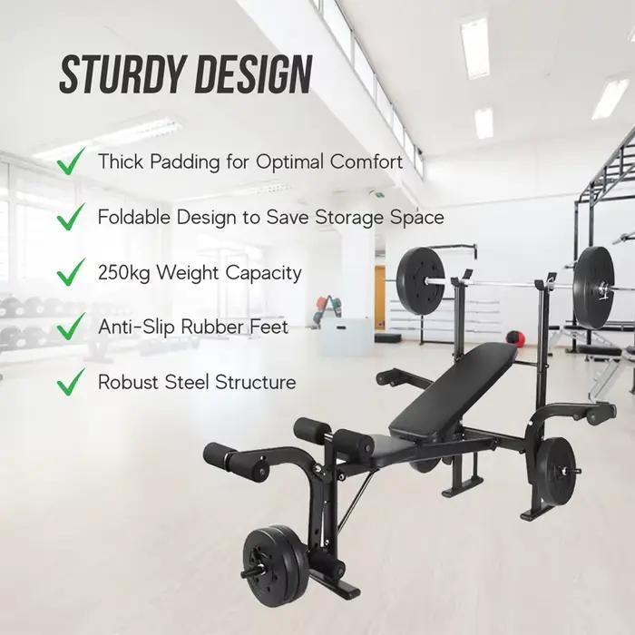 Rack de musculation pliable en acier commercial