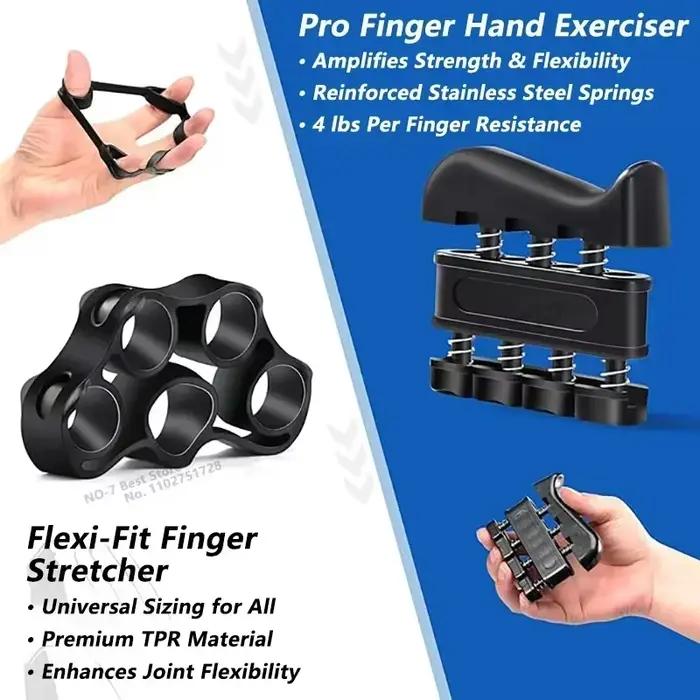 ILMH Entraîneur de force de préhension réglable 5-60 kg avec exerciceur de doigts