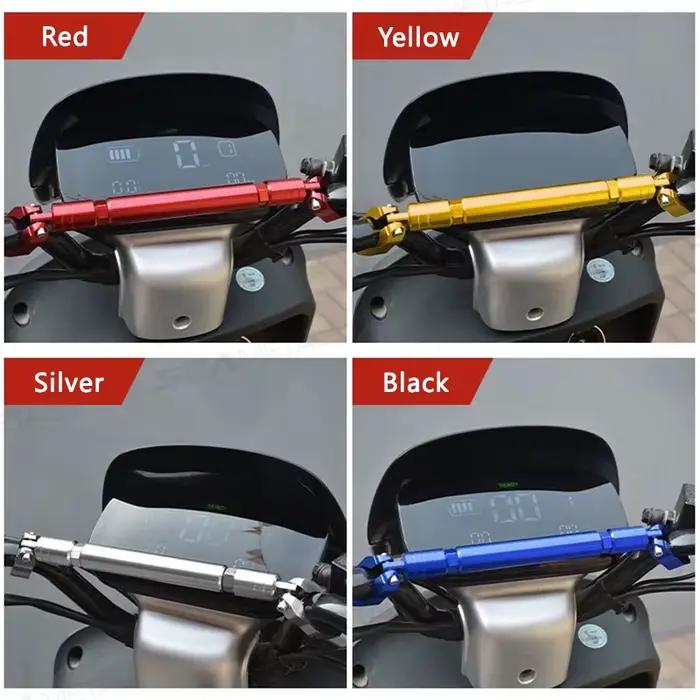SEAMETAL – barre d'équilibre épaisse universelle pour moto, barre transversale en aluminium de 22mm, renforce le guidon, levier de renforcement étendu pour moto