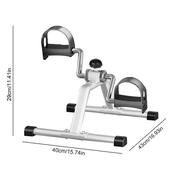 Mini vélo d'exercice pliable pour les bras et les jambes avec résistance réglable