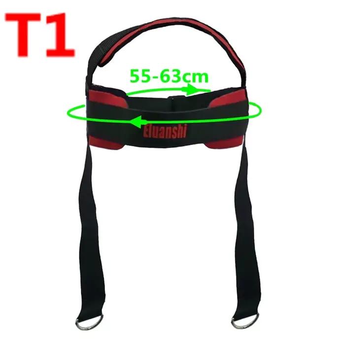 Cou poignée De Levage De poids poignet wraps bretelles Strengh Exercice de Remise En Forme body building Réglable Tête gym crossfit haltère