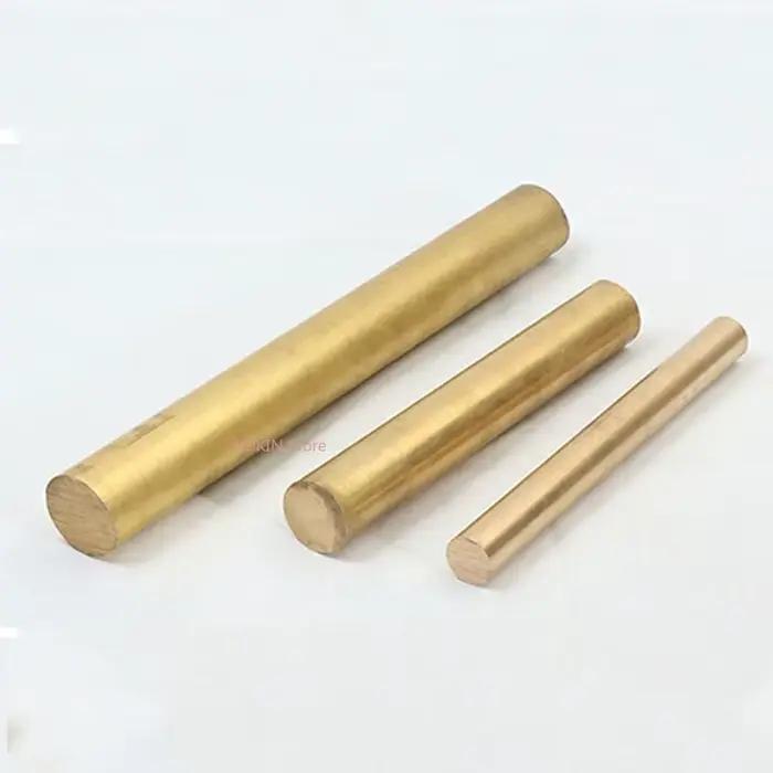 Barre ronde en laiton H59, diamètre 12 mm, 14 mm, 15 mm, 16 mm, 18 mm, 20 mm~50 mm, tige en laiton massif