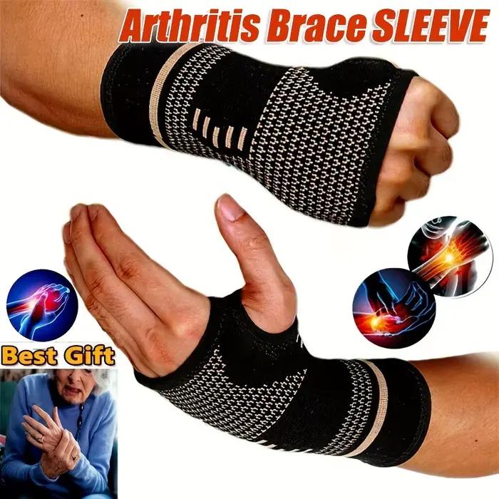 Nouveau 1 pièces bracelet en Fiber de cuivre poignet élastique Sport pansement