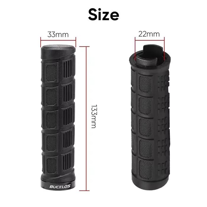 BUCKLOS poignées de vélo en caoutchouc souple confortable 22.2mm