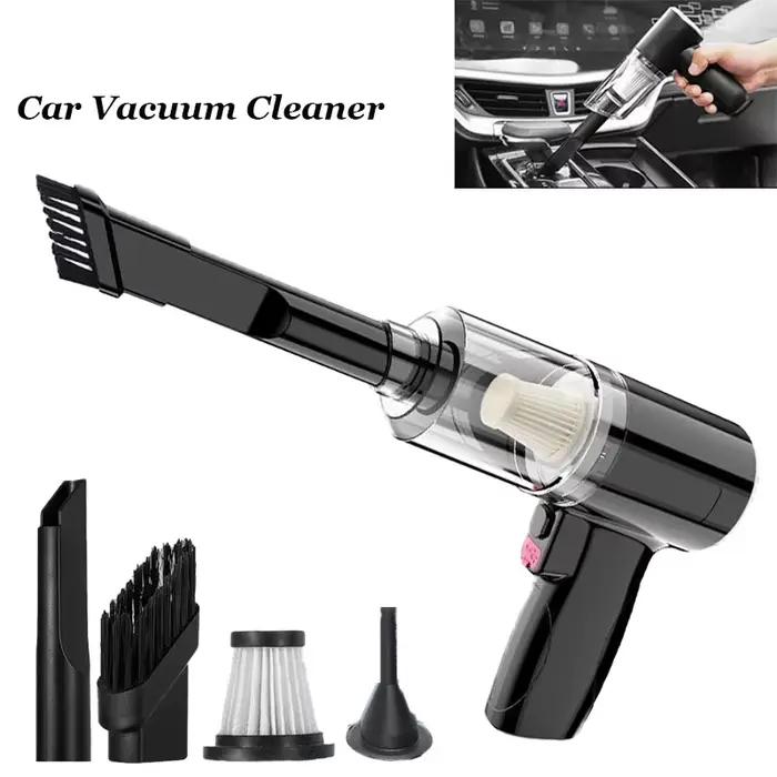 Aspirateur de voiture 120000 PA – Machine de nettoyage puissante pour voitures, Mini nettoyeur à main Portable sans fil pour appareils ménagers
