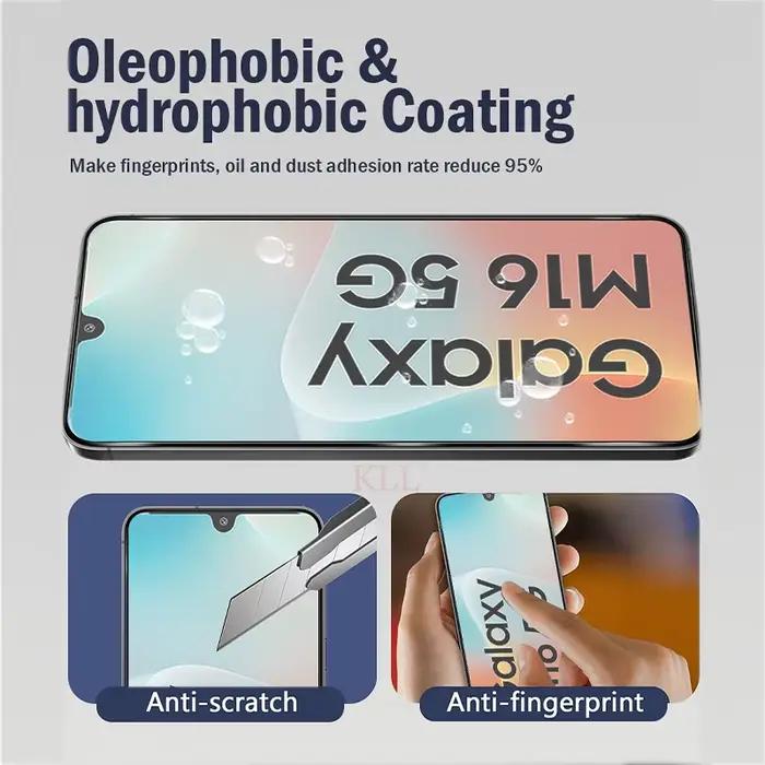 Verre trempé mat Anti-éblouissement 10D pour Samsung Galaxy M16 M15 M14 M06 M05 M04 M36 M35 M33 M42 M56 M55s M62 protecteurs d'écran