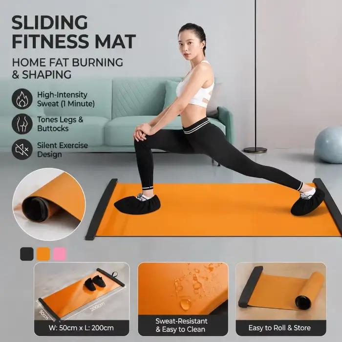 Tapis de glisse d'intérieur pour l'entraînement des jambes