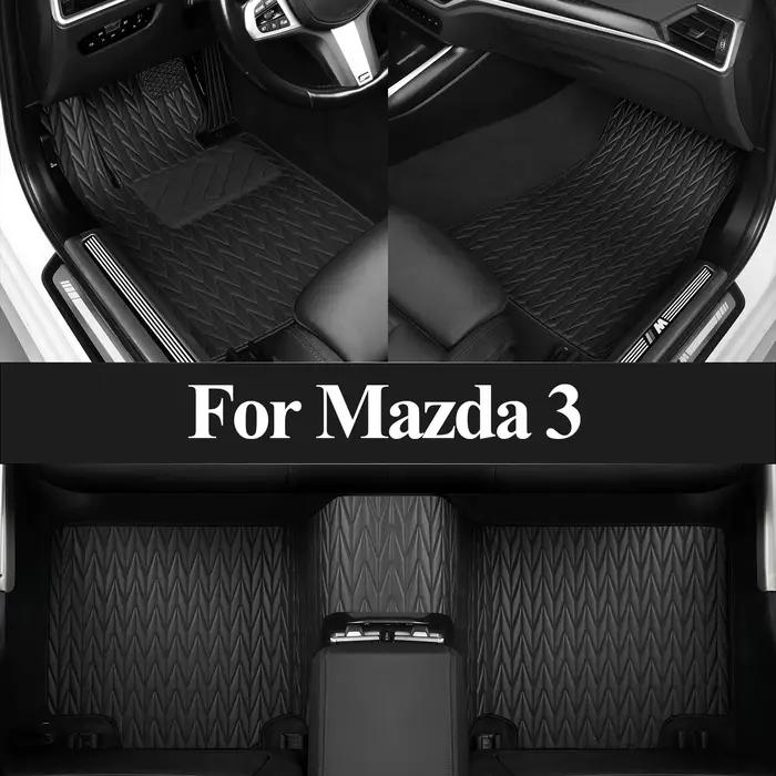 Tapis de sol de voiture sur mesure pour Mazda 3 2019 2018 2019 2020 2021 2022 2023 2024, tapis imperméables, housses de sol, accessoires de voiture
