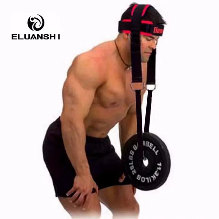 Cou poignée De Levage De poids poignet wraps bretelles Strengh Exercice de Remise En Forme body building Réglable Tête gym crossfit haltère