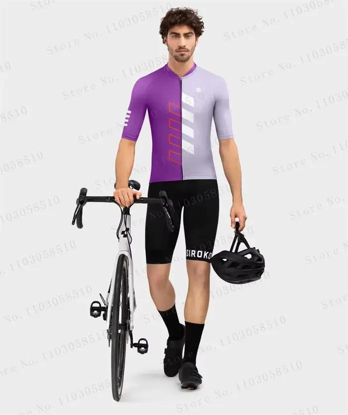 SIROKO hommes cyclisme Maillot ensembles vélo à manches courtes