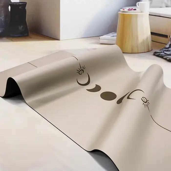 Lezyan tapis de Yoga en caoutchouc naturel PU absorbant les chocs antidérapant