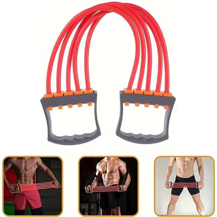 Ensemble d'entraînement complet du corps - Extenseur de poitrine avec 5 bandes de résistance amovibles pour le Pilates