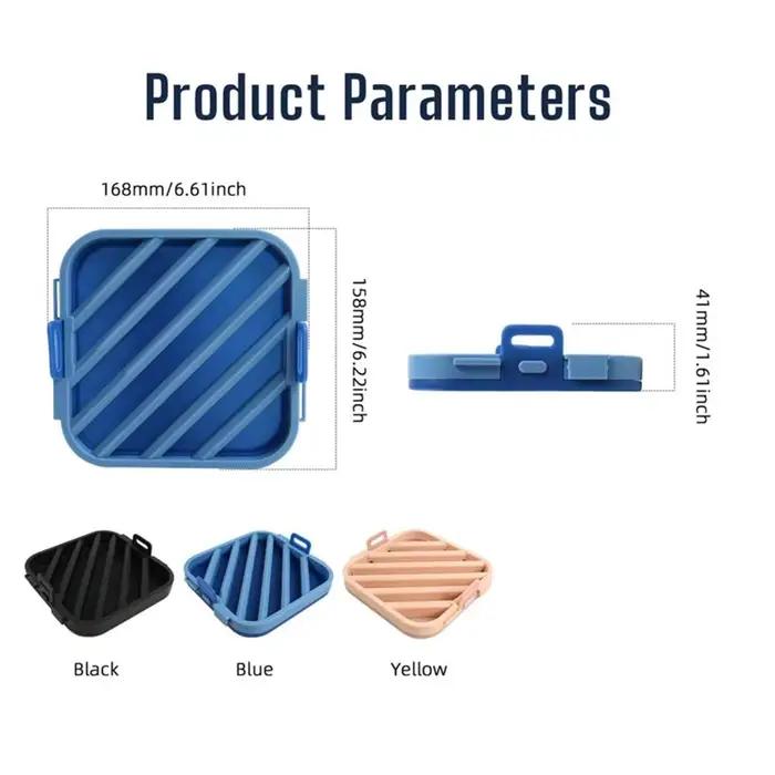 BSEVB - Accessoires de cuisine, Plaque de cuisson multifonctionnelle, Friteuse à air avec contrôle de l'huile, Grille de barbecue en silicone