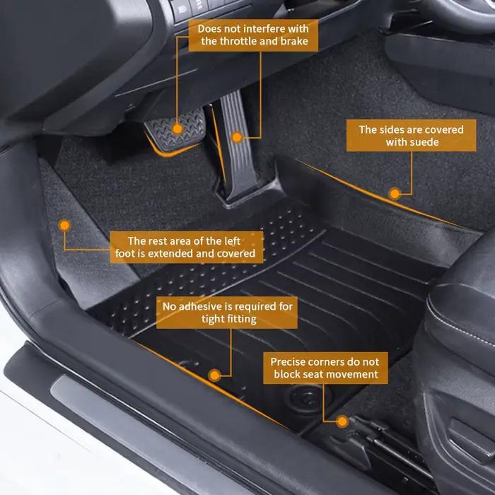 Tapis de Voiture en Caoutchouc Imperméable et Antidérapant, Polymères de Sol en TPE, Accessoires pour BMW 6 ight2018-2022
